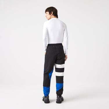  Lacoste Active Erkek Tapered Fit Uzun Kollu Bisiklet Yaka Baskılı Beyaz T-Shirt