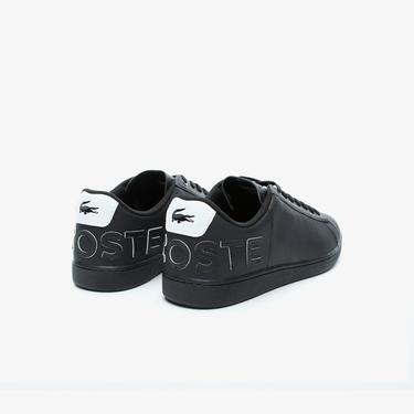  Lacoste Carnaby Evo 120 7 Us Sma Erkek Siyah Deri Sneaker
