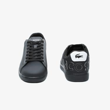  Lacoste Carnaby Evo 120 7 Us Sma Erkek Siyah Deri Sneaker