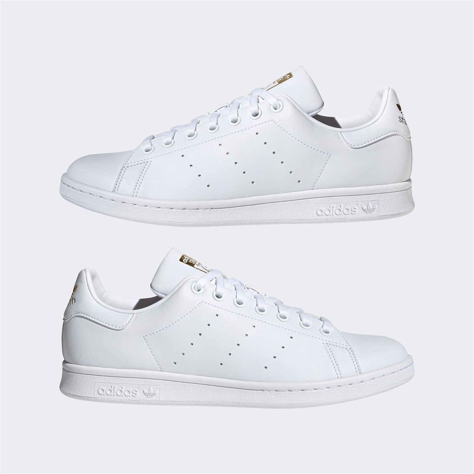 adidas Stan Smith Unisex Beyaz-Altın Spor Ayakkabı