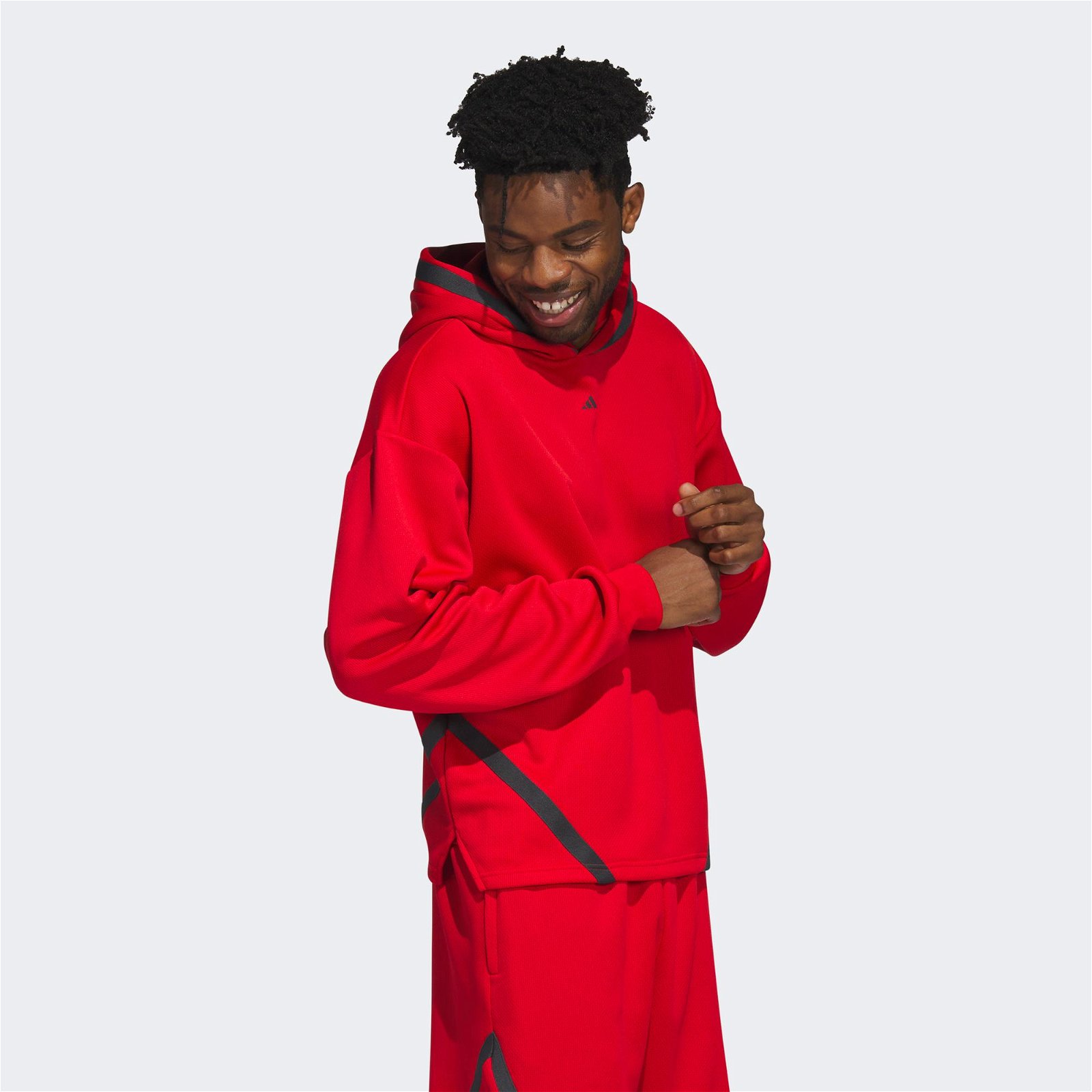 adidas Select Hoody Erkek Kırmızı Sweatshirt