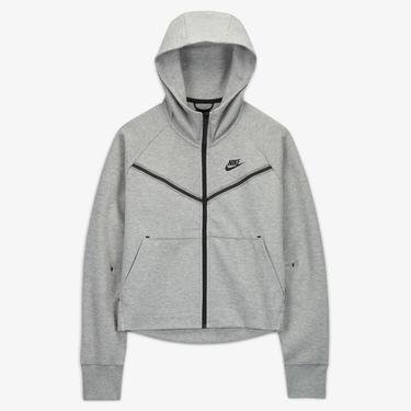  Nike Sportswear Tech Fleece Wildrunner Essential Full-Zip Hoodie Kadın Gri Sweatshirt