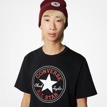  Converse Go-To All Star Patch Standard-Fit Unisex Siyah T-Shirt