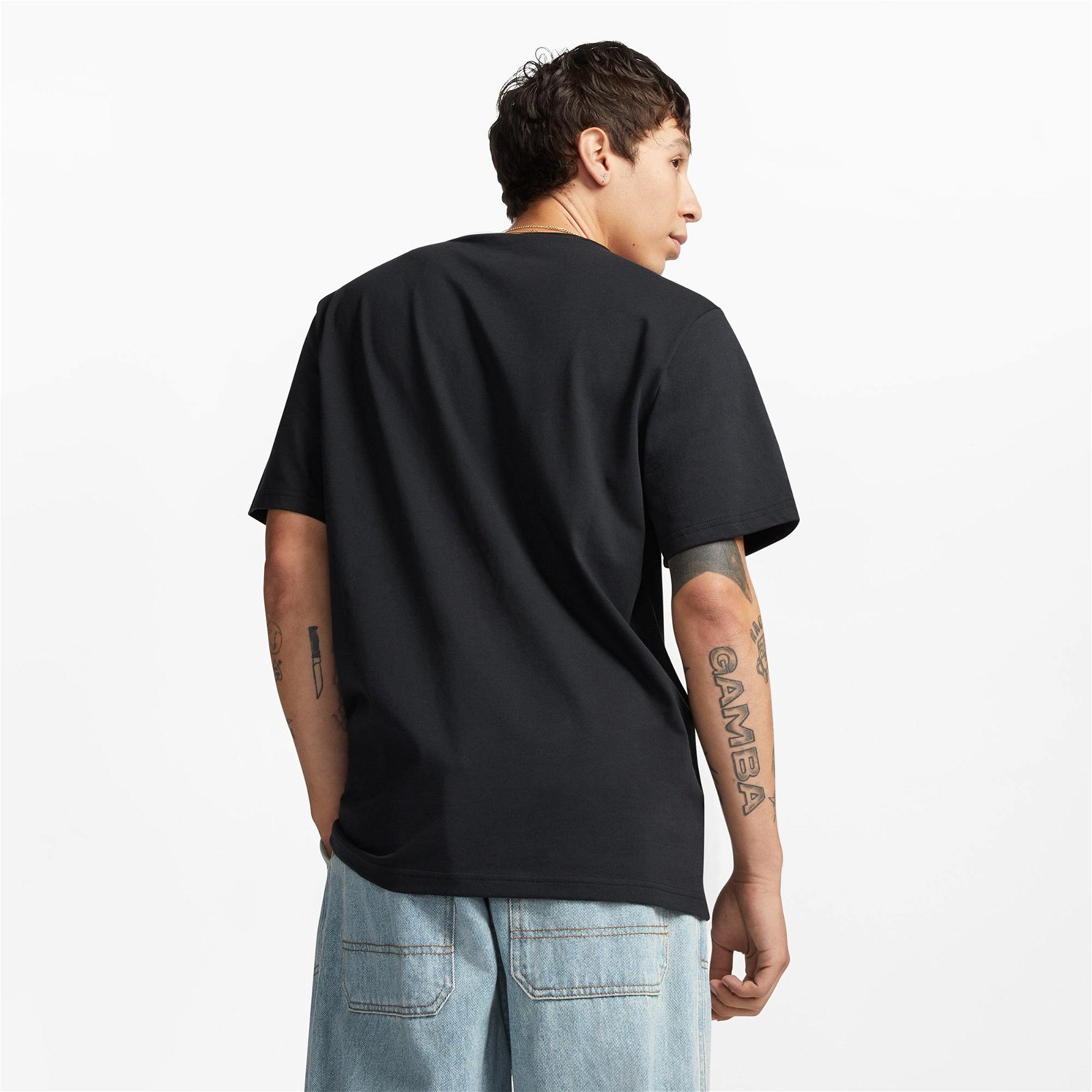 Converse Standard Fit Seasonal Chuck Patch Unisex Siyah T-Shirt