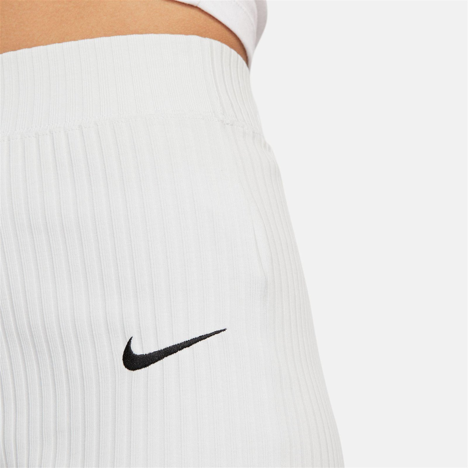 Nike Sportswear Rib Jersey Kadın Beyaz Eşofman Altı