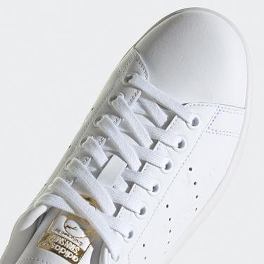  adidas Stan Smith Logo Kadın Beyaz-Kırmızı Sneaker