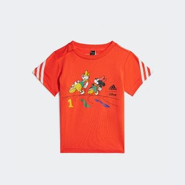  adidas Disney Mickey Mouse Bebek Kırmızı T-Shirt
