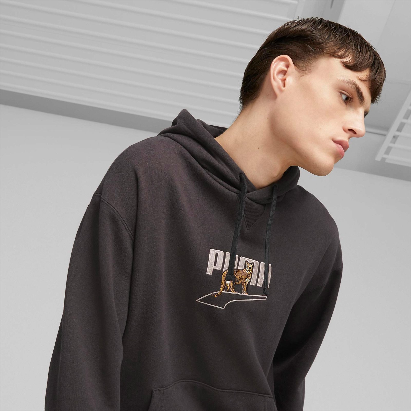 Puma Downtown Graphic Erkek Siyah Sweatshirt