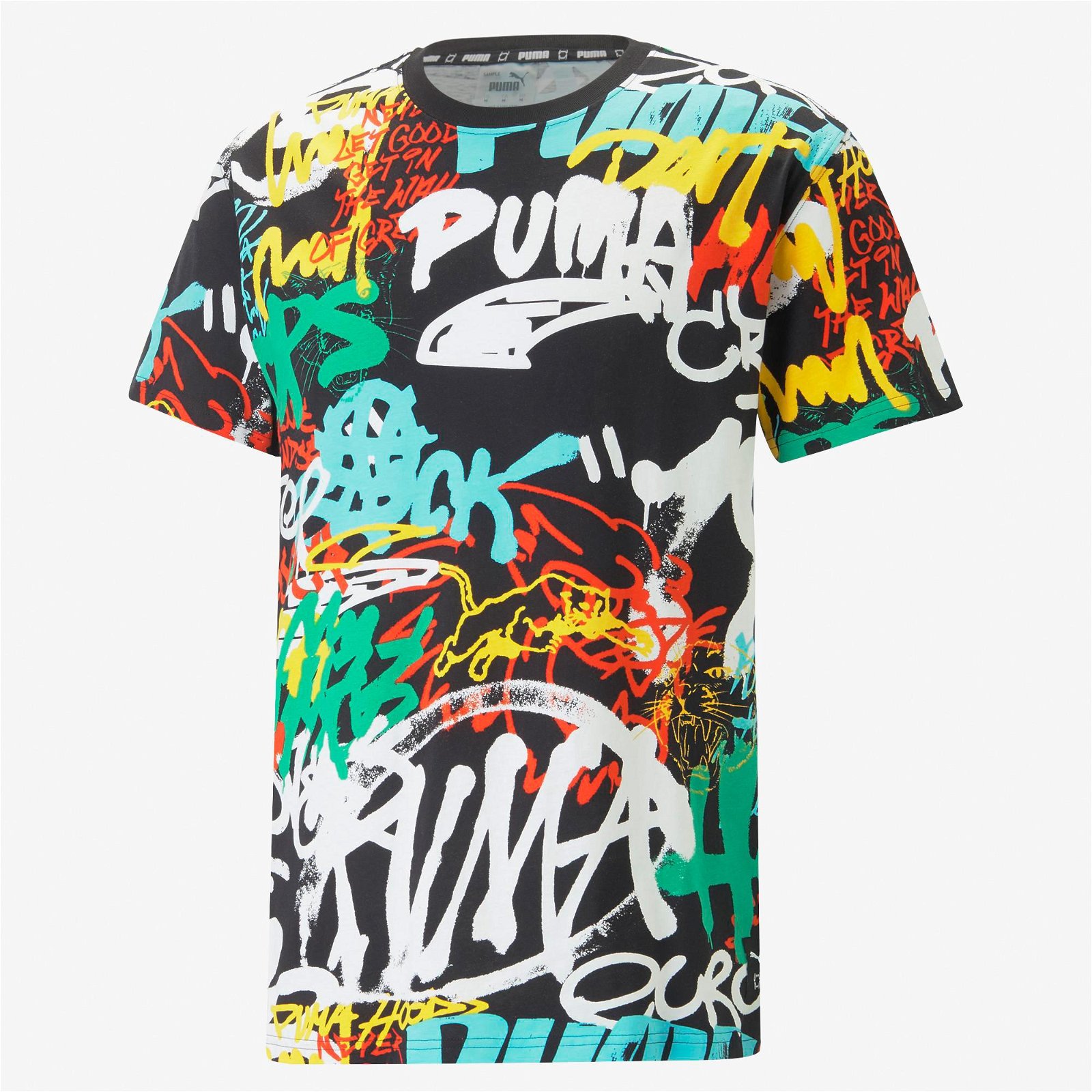 Puma Graffiti Erkek Siyah T-Shirt
