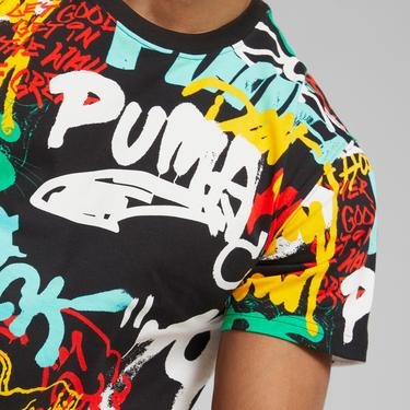  Puma Graffiti Erkek Siyah T-Shirt
