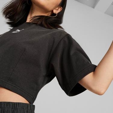  Puma Dare To Cropped Relaxed Kadın Siyah T-Shirt