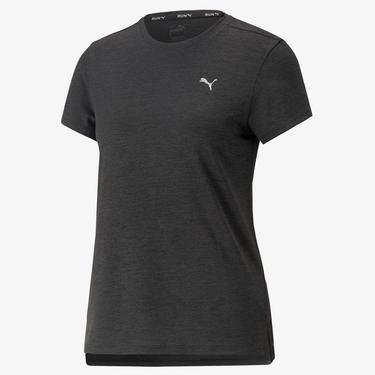  Puma Run Favorite Heather Kadın Siyah T-Shirt