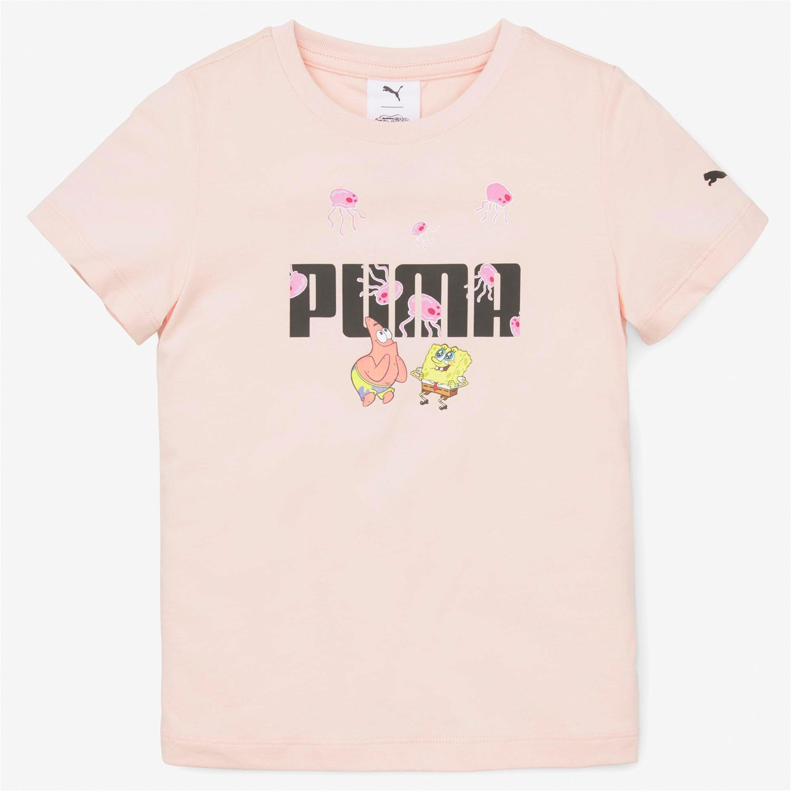 Puma X Spongebob Çocuk Pembe T-Shirt