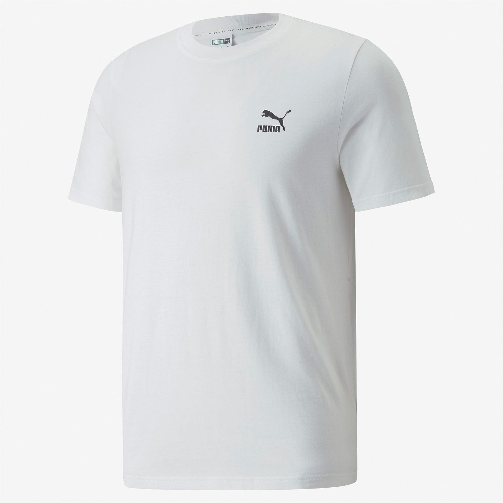 Puma Classics Small Logo Erkek Beyaz T-Shirt