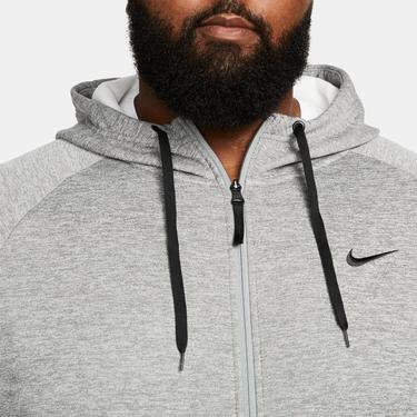  Nike Therma-Fit Full-Zip Erkek Gri Hoodie