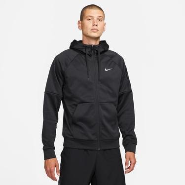  Nike Therma-Fit Full-Zip Erkek Siyah Hoodie