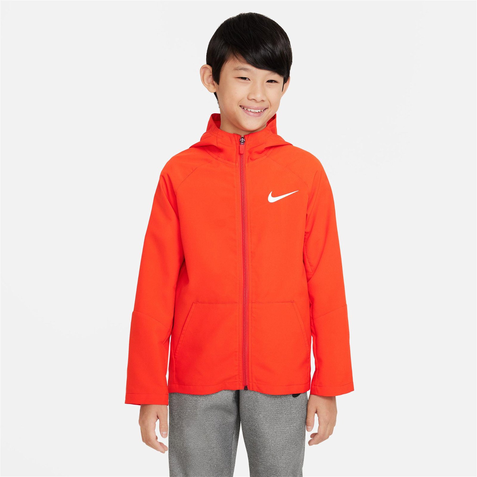 Nike Dri-Fit Woven Çocuk Kırmızı Ceket