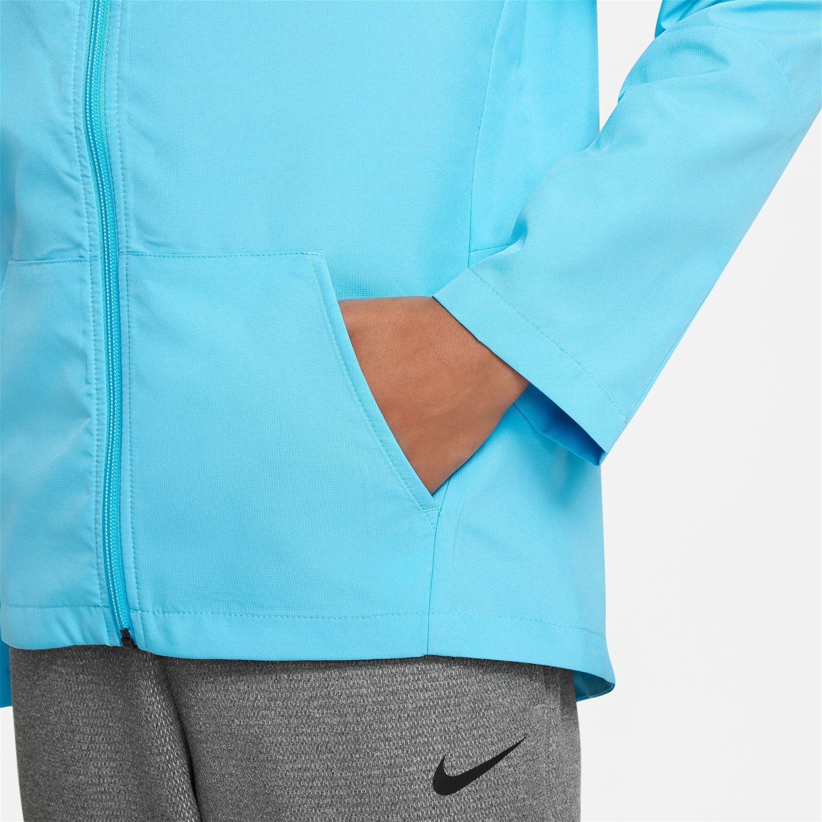 Nike Dri-Fit Woven Çocuk Mavi Ceket