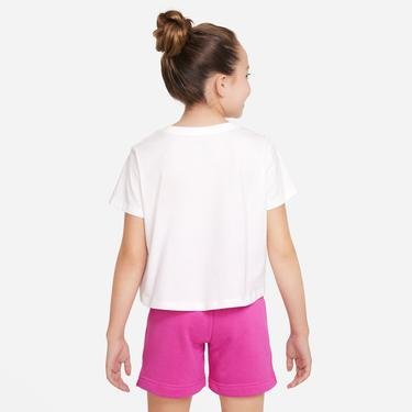  Nike Sportswear Crop Futura Çocuk Beyaz T-Shirt