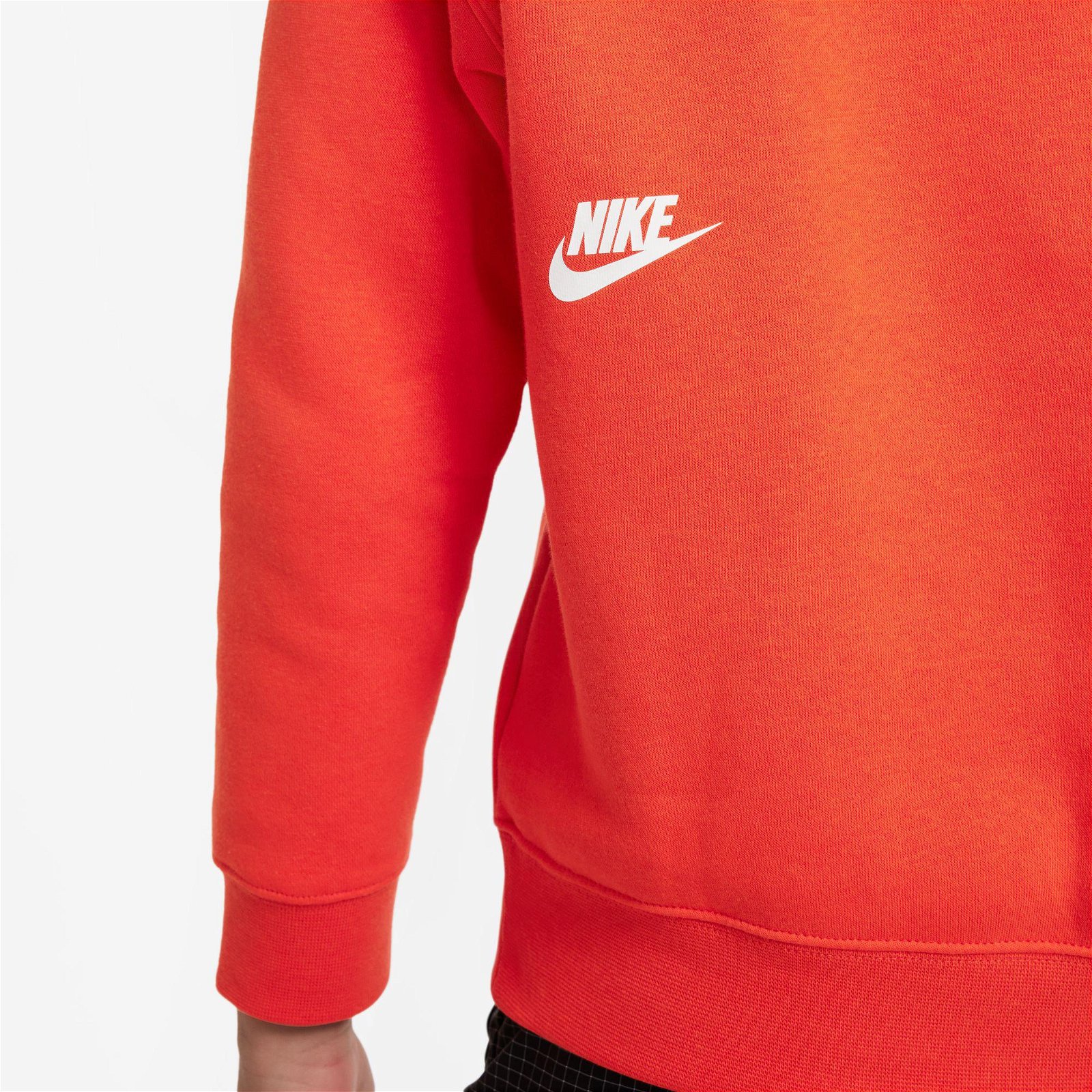 Nike Sportswear Oversize Hoodie Çocuk Kırmızı Sweatshirt