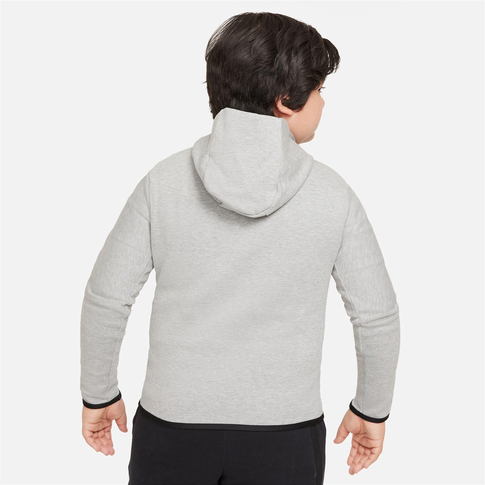 Nike Sportswear Tech Fleece Full-Zip Çocuk Gri Sweatshirt
