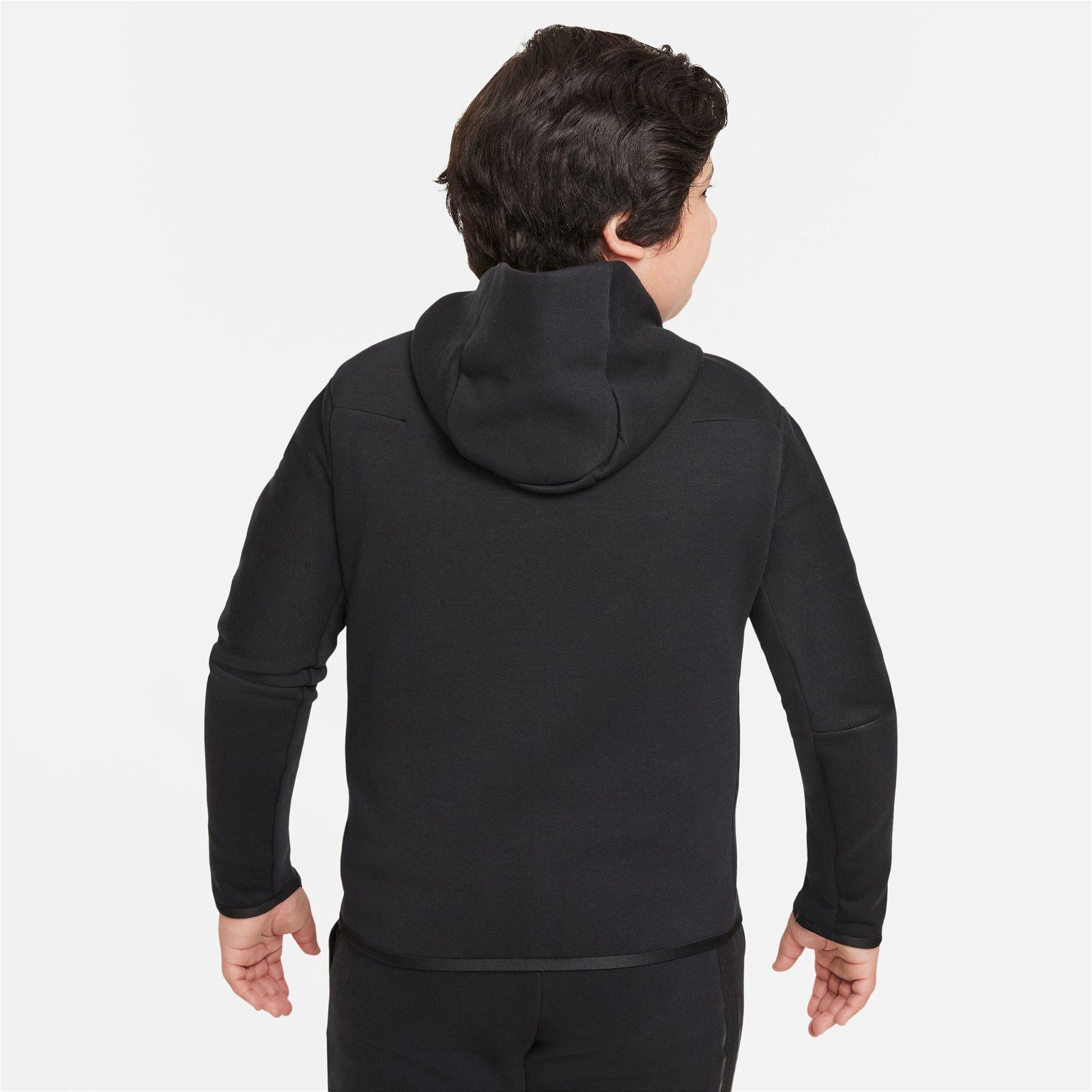 Nike Sportswear Tech Fleece Full-Zip Çocuk Siyah Sweatshirt