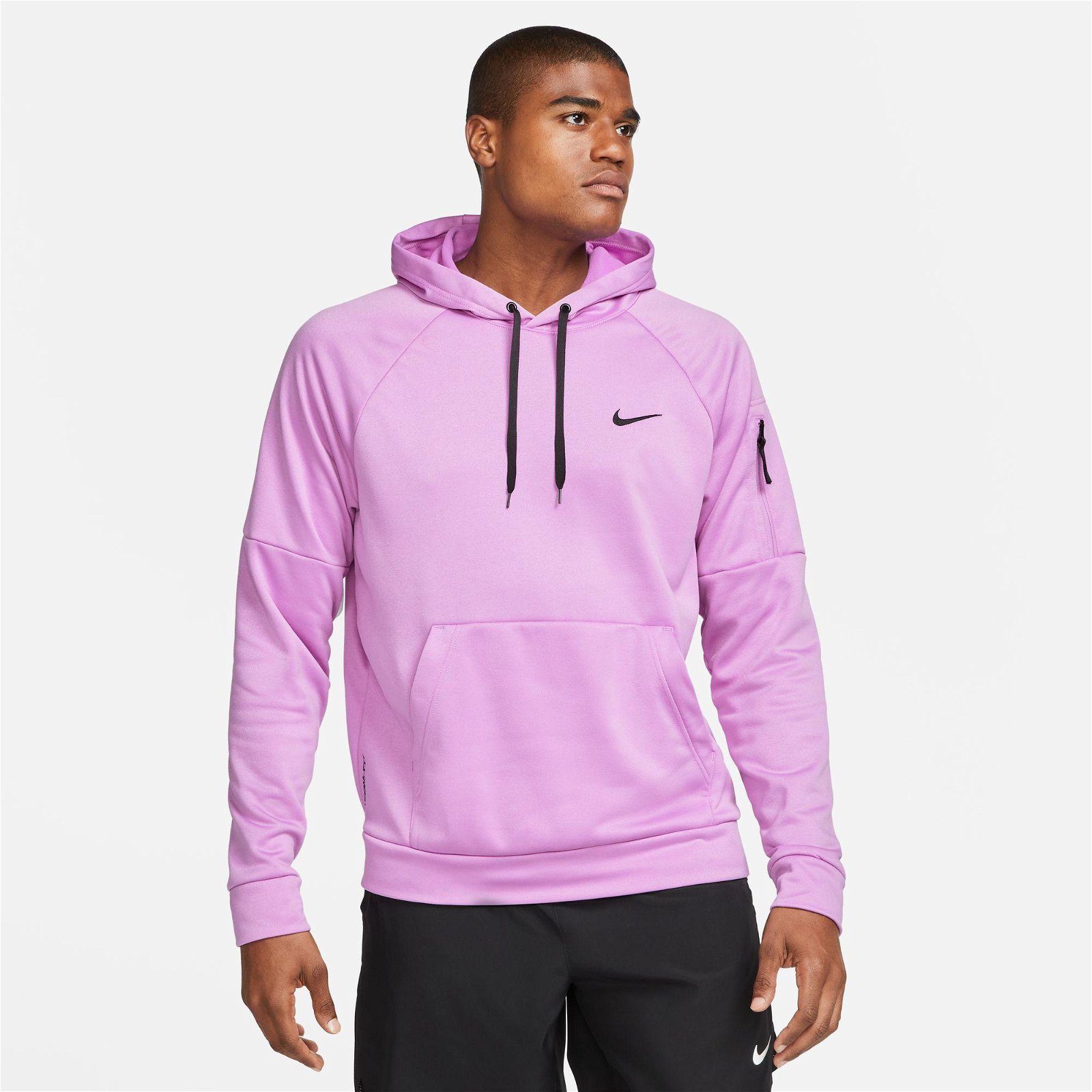 Nike Therma-Fit Hoodie Pullover Erkek Lila Sweatshirt