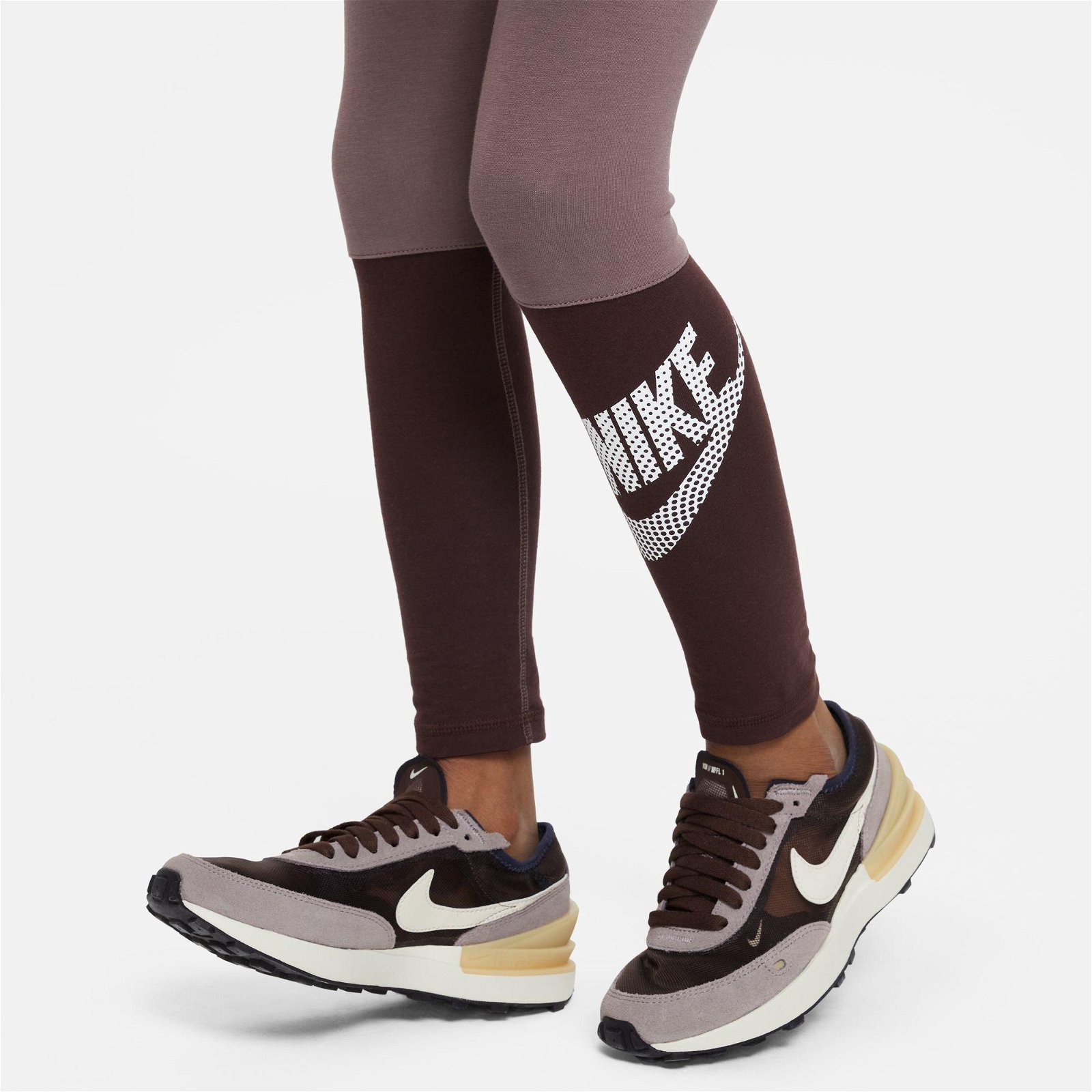 Nike Sportswear Favorites High-Waisted Legging Çocuk Kahverengi Tayt