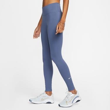 Nike One Dri-Fit Mid Rise Kadın Mavi Tayt