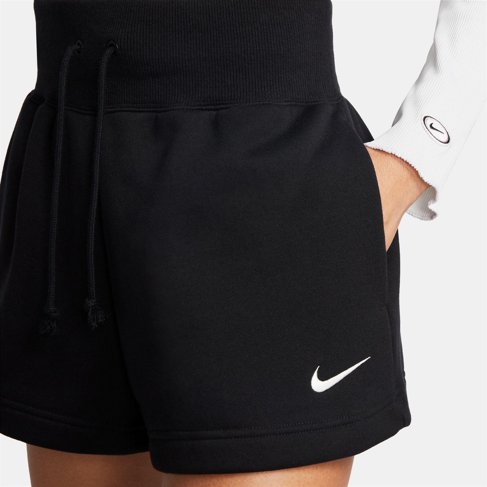 Nike Sportswear Phoenix Fleece High Rise Kadın Siyah Şort