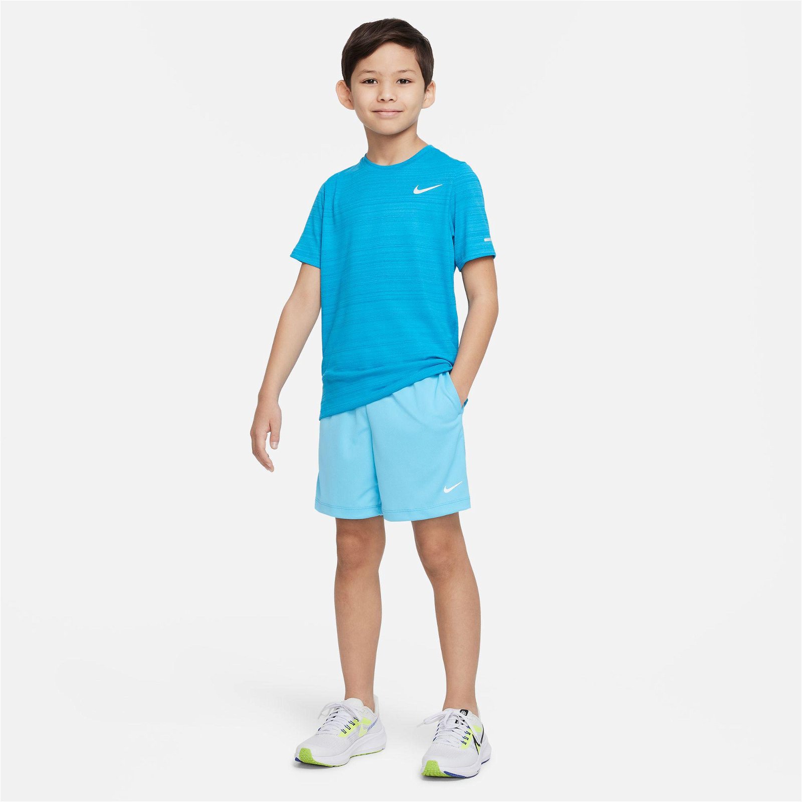 Nike Dri-Fit Multi Çocuk Mavi Şort
