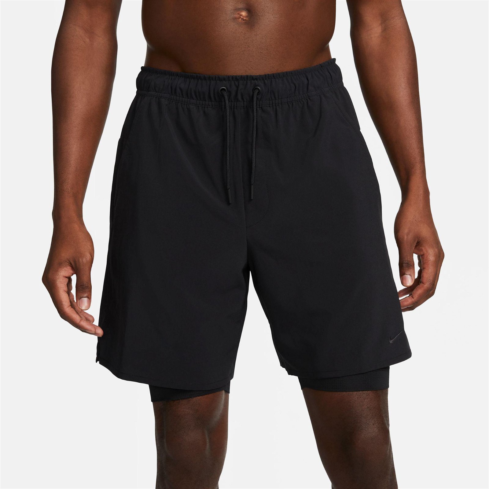Nike Dri-Fit Unlimited Woven 18cm 2In1 Erkek Siyah Şort