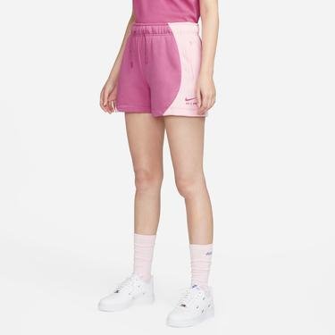  Nike Sportswear Air Fleece Mid Rise Kadın Pembe Şort