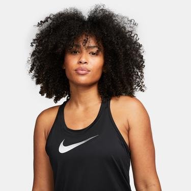  Nike One Dri-Fit Swoosh Tank Kadın Siyah Kolsuz T-Shirt
