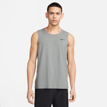  Nike Dri-Fit Hyverse Tank Erkek Gri Kolsuz T-Shirt