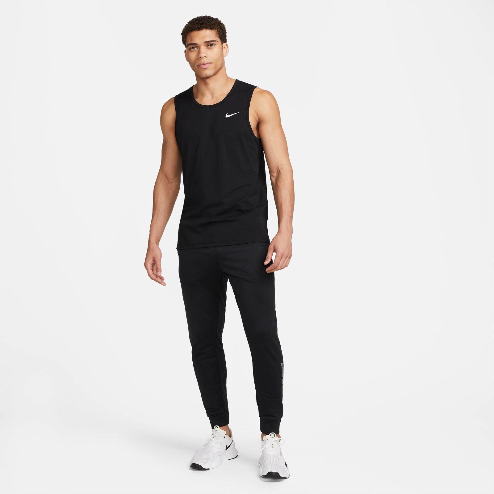 Nike Dri-Fit Hyverse Tank Erkek Siyah Kolsuz T-Shirt