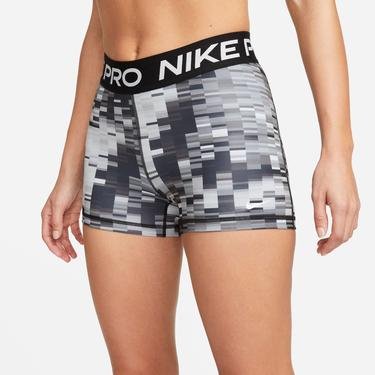  Nike Pro Dri-Fit 8cm Short Allover Print Kadın Gri Tayt