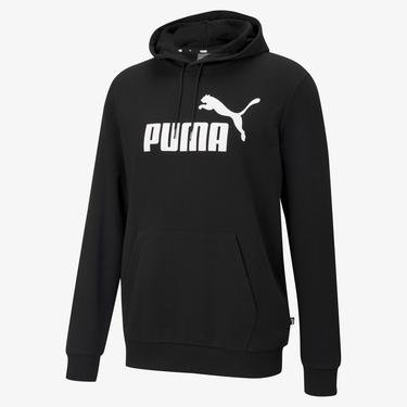  Puma Ess Big Logo Erkek Siyah Günlük Kapüşonlu Sweatshirt