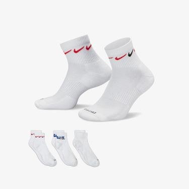  Nike Everyday Plus Cush Ankle Unisex Renkli Çorap