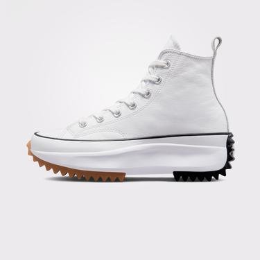  Converse Run Star Hike Platform Foundational Leather Unisex Beyaz Sneaker