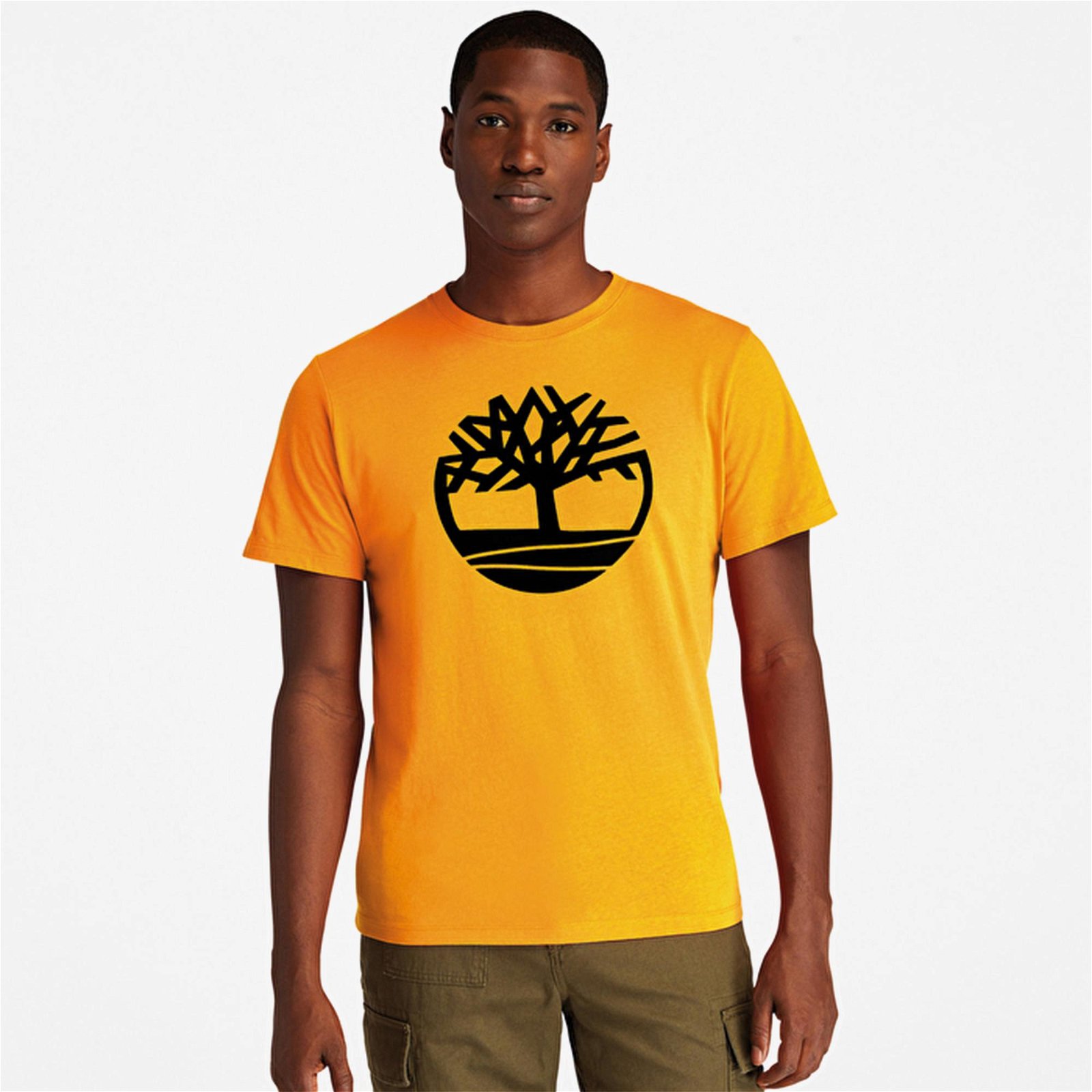 Timberland SS Kennebec River Tree Logo Erkek Kahverengi T-shirt