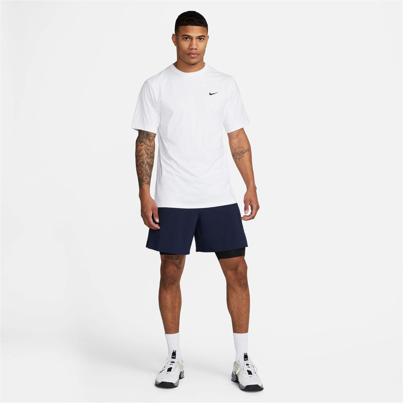 Nike Dri-Fit Hyverse Erkek Beyaz T-Shirt