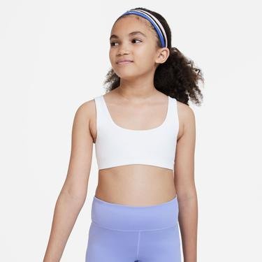  Nike Dri-Fit Alate All Çocuk Beyaz Bra