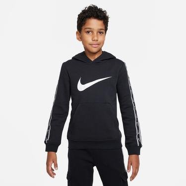  Nike Sportswear Repeat Fleece Pullover Hood Bb Çocuk Siyah Sweatshirt