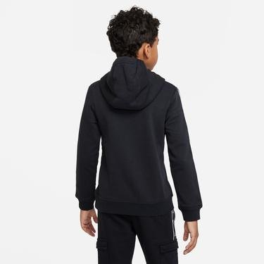  Nike Sportswear Repeat Fleece Pullover Hood Bb Çocuk Siyah Sweatshirt