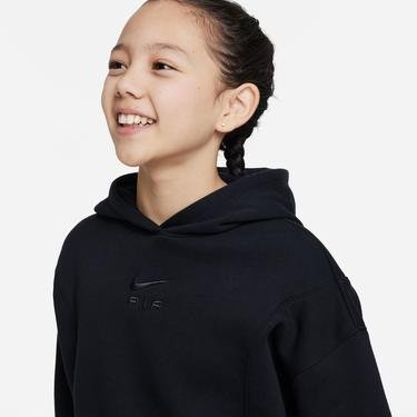  Nike Sportswear Air Crop Hoodie Çocuk Siyah Sweatshirt