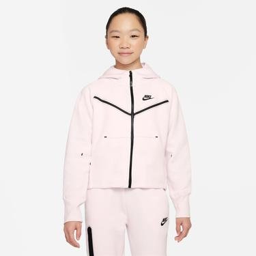  Nike Sportswear Tech Fleece Windrunner Hoodie Full-Zip Çocuk Pembe Sweatshirt