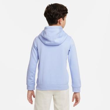  Nike Sportswear Hoodie Pullover Club Çocuk Mavi Sweatshirt