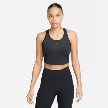  Nike One Dri-Fit Crop Tank Kadın Siyah Kolsuz T-Shirt