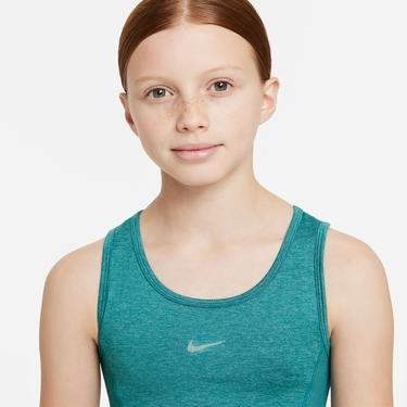  Nike Yoga Dri-Fit Tank Çocuk Yeşil Kolsuz T-Shirt
